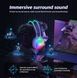 Игровые наушники Onikuma X29 проводные с гарнитурой и RGB-подсветкой черные T010077 фото 8
