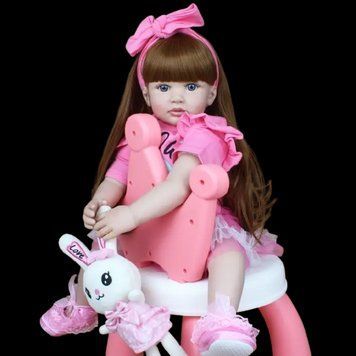 Реалістична Кукла Реборн 60 см силіконова Doll Reborn Ig010993 фото