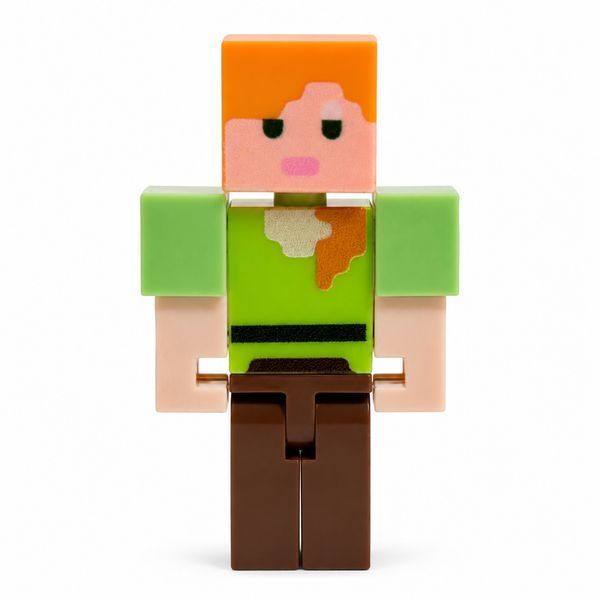 Фігурка Minecraft Алекс / Alex мініконструктор 5 см магнітні ноги 3145320234 фото