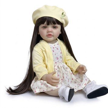 Реалістична Кукла Реборн 55 см повністю силіконова Doll Reborn Baby К0100221 К0100221 фото