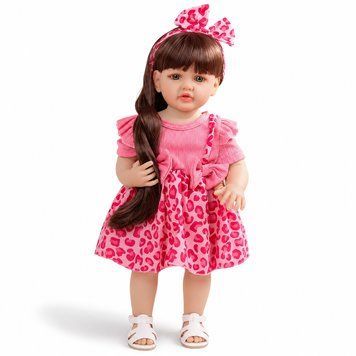 Реалістична Кукла Реборн 55 см повністю вінілова Doll Reborn Baby К0100224 3118697048 фото