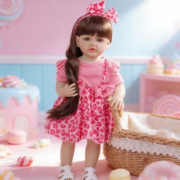 Реалістична Кукла Реборн 55 см повністю вінілова Doll Reborn Baby К0100224 3118697048 фото