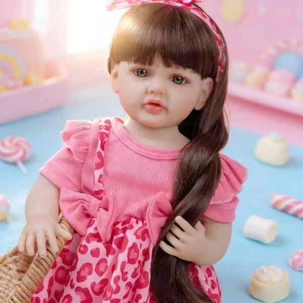 Реалістична Кукла Реборн 55 см повністю вінілова Doll Reborn Baby К0100224 3118697048 фото