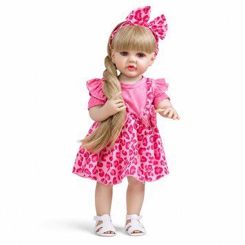 Реалістична Кукла Реборн 55 см повністю вінілова Doll Reborn К0100324 3118700007 фото