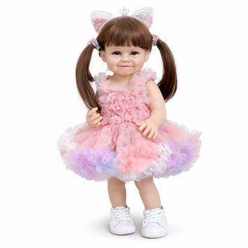 Реалістична Кукла Реборн 55 см повністю силіконова Doll Reborn Baby К0100612 К0100612 фото