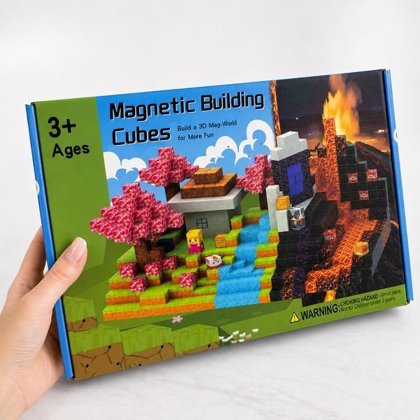 Магнітний конструктор Minecraft 150 шт по грі Майнкрафт Світ біомів Mk001066 3152398602 фото