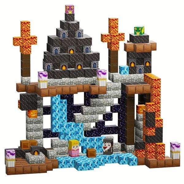 Магнитный конструктор Minecraft 108 шт по игре Майнкрафт Подземелье замка Mk001014 Mk001014 фото