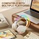 Накладные игровые наушники Onikuma X15 Pro проводные с гарнитурой и RGB-подсветкой белые T010074 фото 5