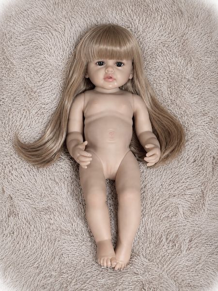 Реалістична Кукла Реборн 55 см повністю вінілова Doll Reborn Baby К0100313 К0100313 фото