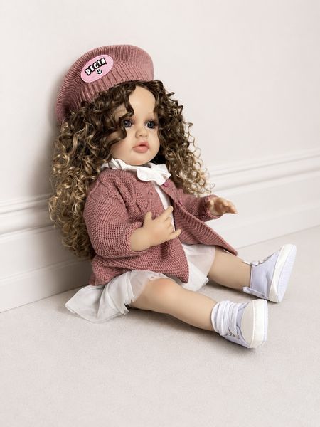 Реалістична Кукла Реборн 55 см повністю вінілова Doll Reborn Baby К0100507 К0100507 фото