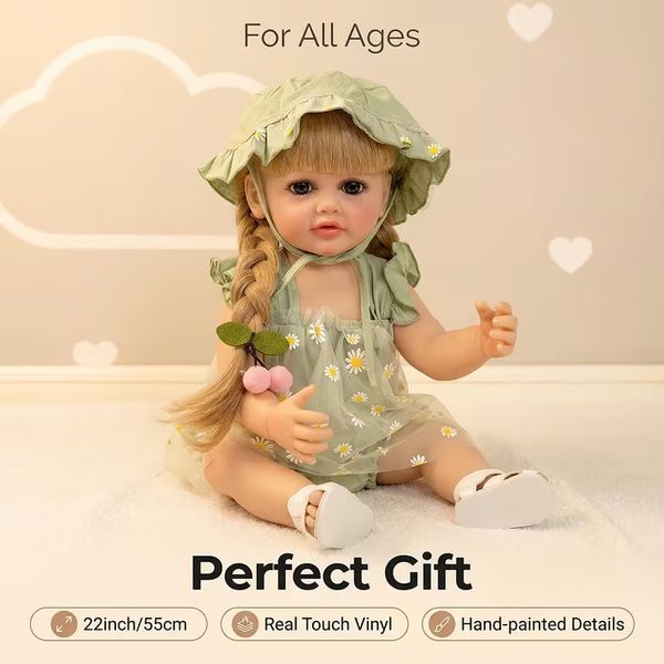 Реалистичная кукла Реборн 55 см полностью виниловая Doll Reborn Baby Born К0100320 К0100320 фото