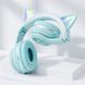Детские беспроводные наушники CATEAR BT618 с ушками и RGB-подсветкой Bluetooth зеленые T010065 фото 2