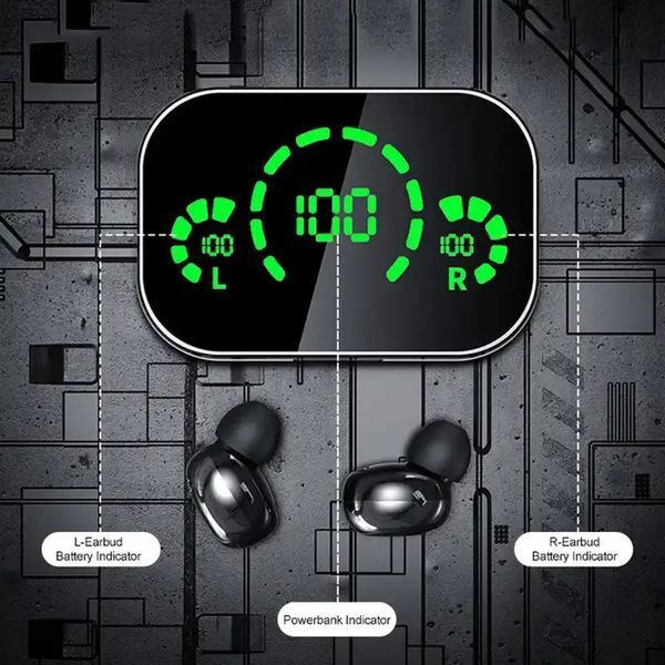 Беспроводные наушники Bluetooth Air Music ANKRIYUL YD04 с функцией Power Bank T010100 фото